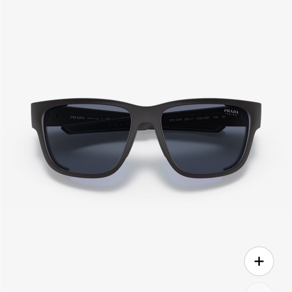 Prada Linea Rossa Sunglasses PS 07WS DG009R Black with Blue Lenses - Picture 13 of 13